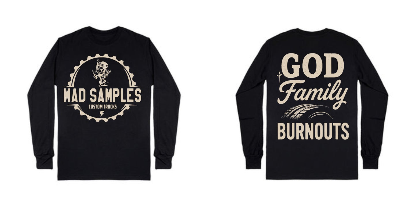 God Family Burnouts Long sleeve Tee