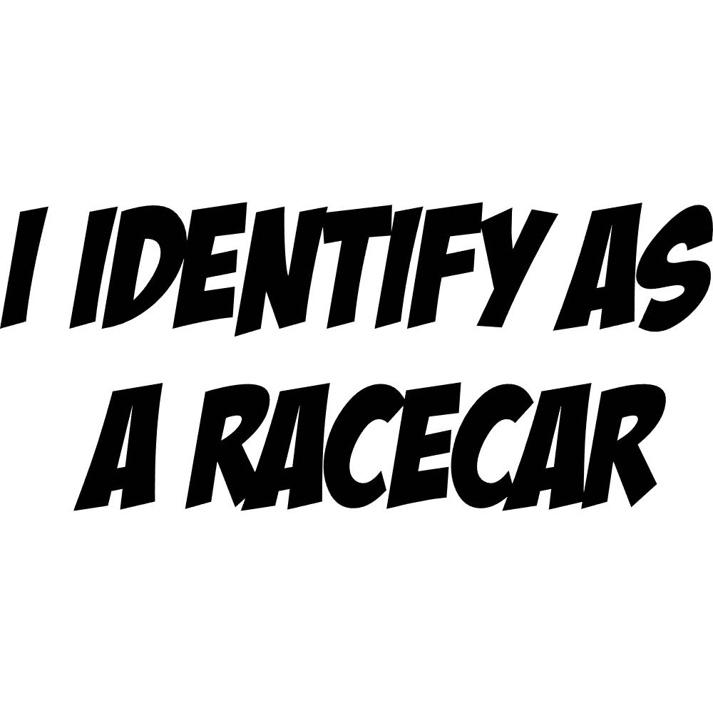 I Identify has a Race Car Decal