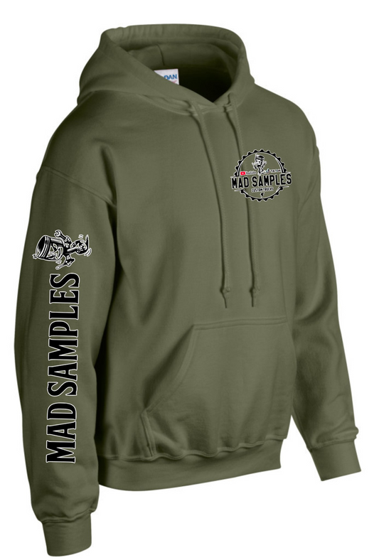 Hoodie with sleeve piece